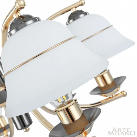 Подвесная люстра Arte Milano Florentia-1240 301240/6 Bk/Gd (220V, на цепи)