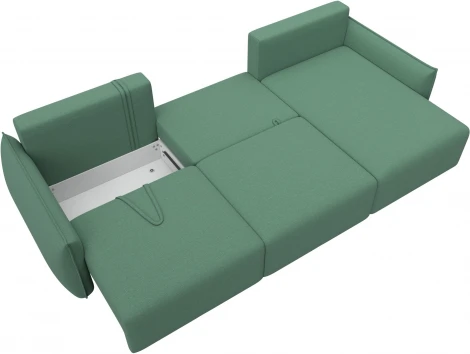 Диван угловой Лига-051 НПБ Лонг угол универсальный Лига Диванов (Рогожка) арт.128663