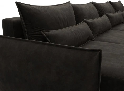 Диван П-образный Лига-051 НПБ Лонг Лига Диванов (Велюр) арт.128738