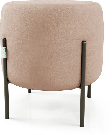 Маленькая радость Пуф круглый на ножках, розовый D1 furniture арт.AAA41674006
