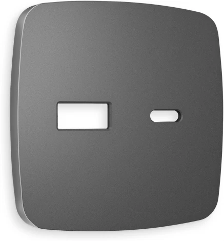 Лицевая панель Ambrella Volt OMEGA (Антрацит серый) для розетки 2USB тип A+C QUANT OP6610