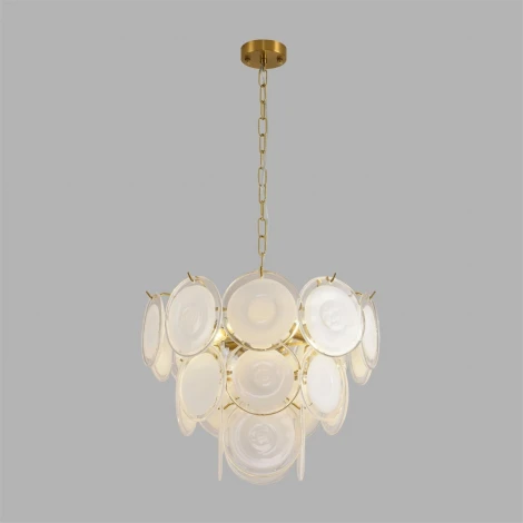 Подвесная люстра Lumion Chipsy 8320/5 латунь/белый, металл/стекло E14 5*40W 220V