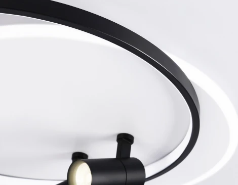 Настенно-потолочный светодиодный светильник с пультом Ambrella Comfort FL51392 (регулировка яркости, 220V, круглые)