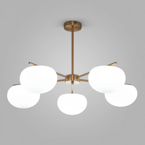 Потолочная люстра на штанге Eurosvet Like 30190/5 латунь (220V)