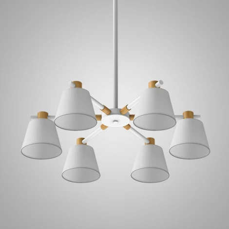 Потолочная люстра на штанге Natura A White 6 ImperiumLoft Naturaaw01 (177987-26) (220V)