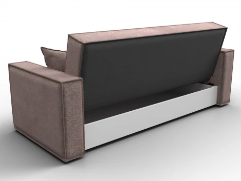 Диван-книжка Куба (ДСП,ЛДСП/Пластик/Велюр/Бежевый) Лига Диванов 127455