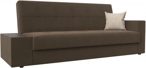 Диван-книжка Лига-020 стол слева (Коричневый,Бежевый/Рогожка) Лига Диванов арт.118526L