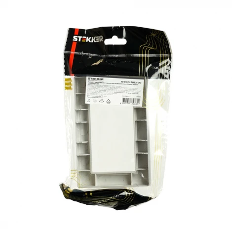 Рамка на 2 поста (серебро) Stekker Катрин 50048