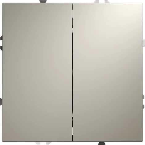 Проходной переключатель двухклавишный (кашемир) Voltum S70 VLS020303