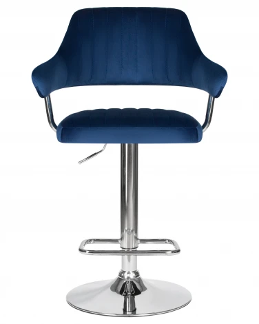 Стул барный DOBRIN CHARLY (синий велюр (MJ9-117))