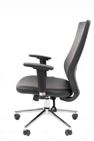 Офисное кресло Chairman 500LUX Россия экокожа черный БП 7210650