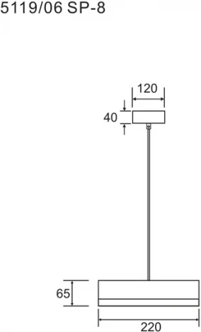 Подвесной светильник Divinare Vaso 5119/06 SP-8 (LED, 220V, на проводе, круглые)