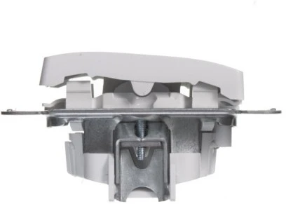 Выключатель встраиваемый двухклавишный с подсветкой (белый) Systeme Electric GSL000153