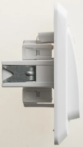 Выключатель встраиваемый одноклавишный с подсветкой (белый) Systeme Electric Этюд BC10-007B