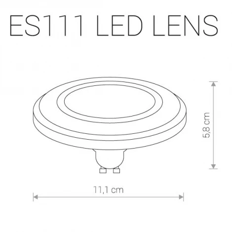 Лампочка светодиодная таблетка белая, черная колба GU10 9 Вт 810 lm Nowodvorski Bulb 9342