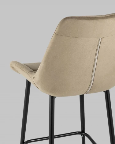 Стул полубарный Stool Group Флекс велюр капучино УТ000025263