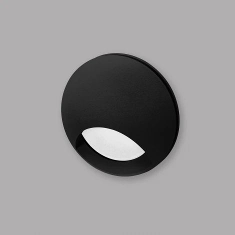 Подсветка для лестниц встраиваемая Imex Paso IL.0013.3000-BK (LED, 220V, круглые, IP54)