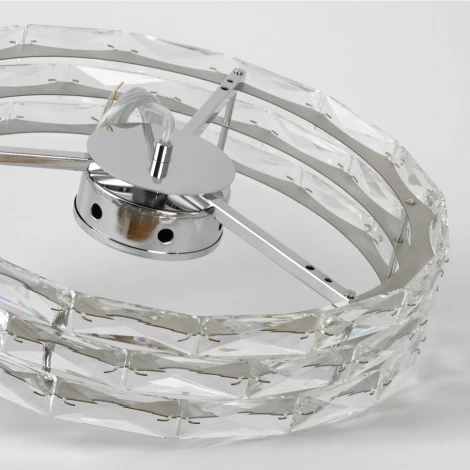 Подвесная люстра Lussole LSP-8894 (220V, хрусталь, на тросе, круглые)