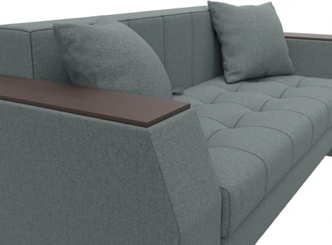 Диван прямой Атлант мини (Серый/Рогожка) Лига Диванов арт.122573