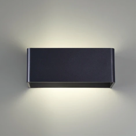 Уличный настенный светильник светодиодный Novotech Asa 359166 STREET черный IP65 LED 4000K 12W 220V