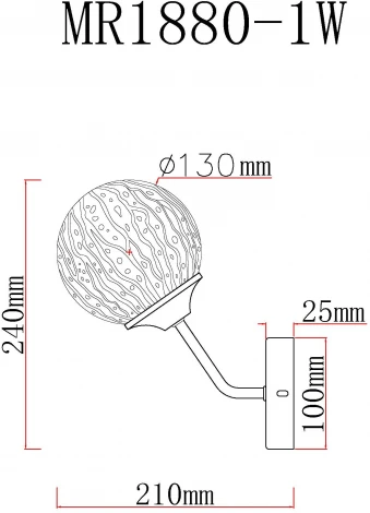 Бра MyFar Camilla MR1880-1W (220V)