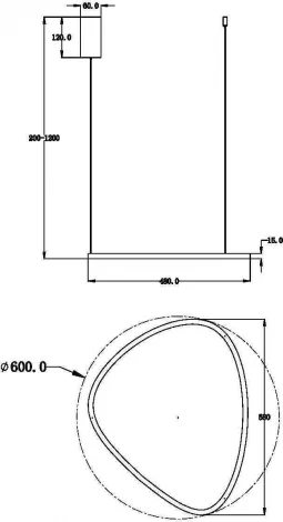 Подвесной светильник Maytoni Glint MOD072PL-L28BS3K (LED, 220V, на тросе)