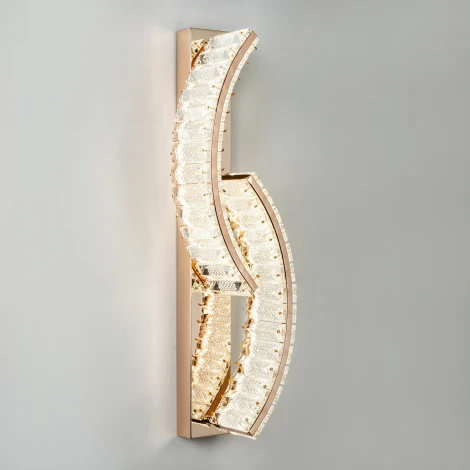 Бра светодиодное хрустальное с регулировкой цветовой температуры Modelux MODELUX ML.756.02 GD