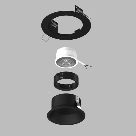 Встраиваемый светильник под LED модуль/ламп МR16 Lightstar Domino D61707BMOD (220V, круглые)