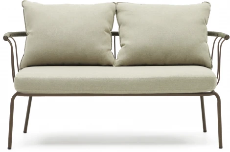 Диван уличный La Forma (ex Julia Grup) Salguer (Коричневый,Зеленый/ Веревка)