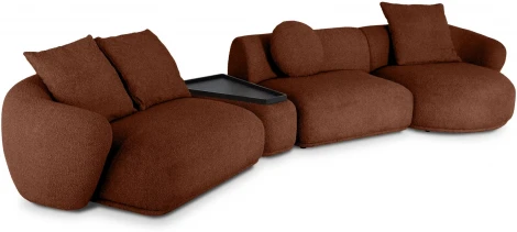 Диван Fabro ОГОГО (арт.853515), (Ткань,Букле/Терракотовый)
