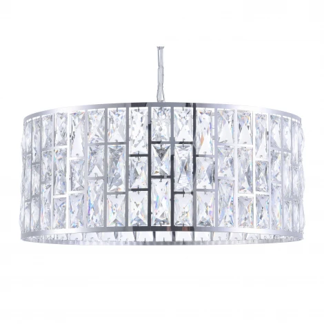 Подвесной светильник Maytoni Gelid MOD184-PL-04-CH (220V, на цепи, круглые, узор в клетку)