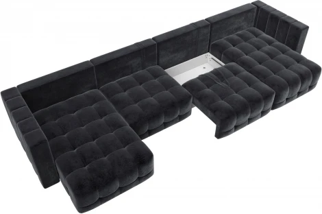 Диван П-образный Лига-052 НПБ Лонг Лига Диванов (Велюр) арт.128844