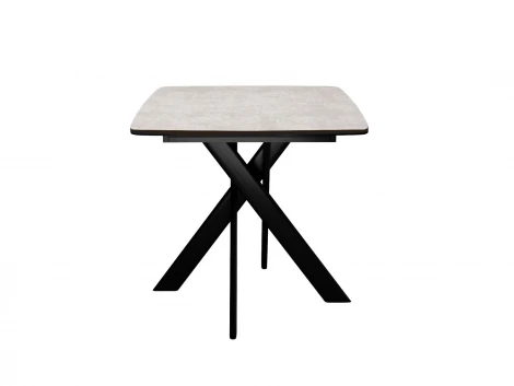 Стол DikLine DB110 Хромикс белый/опоры черные арт.00-00079992