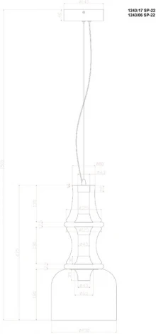 Подвесной светильник Divinare Volturn 1243/06 SP-22 (LED, 220V, на тросе, круглые)