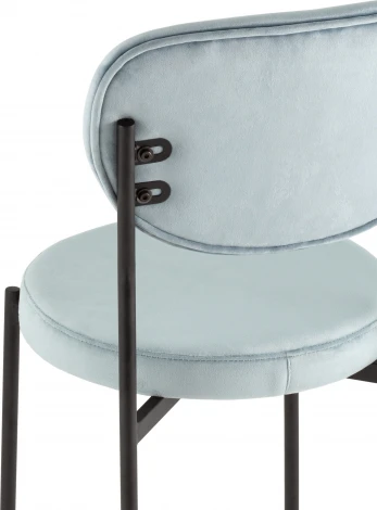 Стул обеденный Барбара велюр серо-голубой NC Stool Group (арт.УТ000039145)