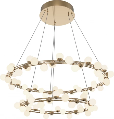 Подвесная люстра ярусная Maytoni Tessara MOD081PL-L84G3K (LED, 220V, на тросе, шарики, круглые)