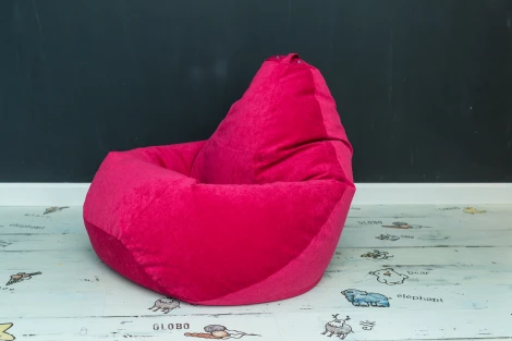 Кресло мешок Dreambag Груша Малиновый Микровельвет (3XL, Классический) 5011841