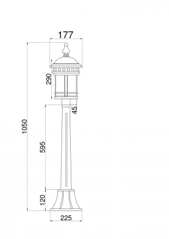 Наземный фонарь Maytoni Salamanca O031FL-01BR (220V, IP44)