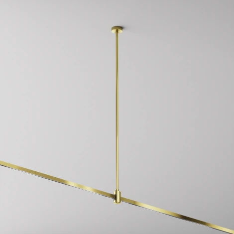 Крепление потолочное Long одинарное 700мм Flarity латунь Maytoni Accessories for tracks Flarity TRA159С-S1-BS (24V)