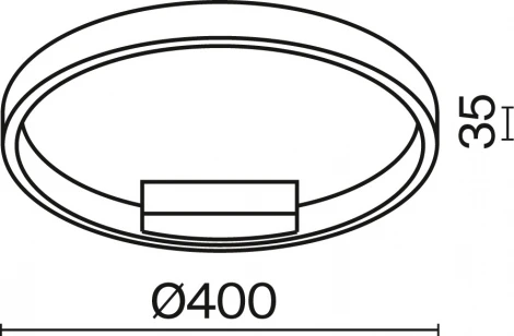 Потолочный светильник круглый Maytoni Rim MOD058CL-L25BSK (LED, 220V, кольцо)