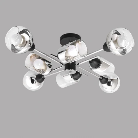 Потолочная люстра на штанге Imex MD.8243-8-S-BK+CH