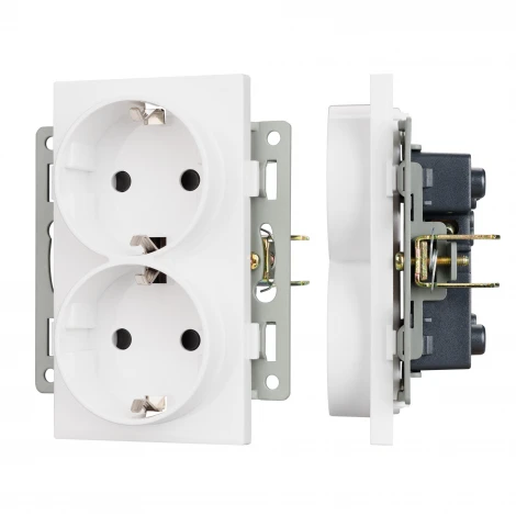 Механизм электрической розетки SCT-MEUD-PL-WH (250V, 16A) (Arlight) 043764