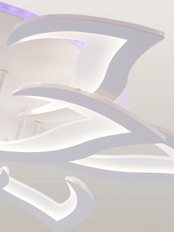 Потолочная люстра светодиодная с пультом ДУ 162W с RGB, белый, LED Natali Kovaltseva Olimp LED LAMPS 81435 (220V)