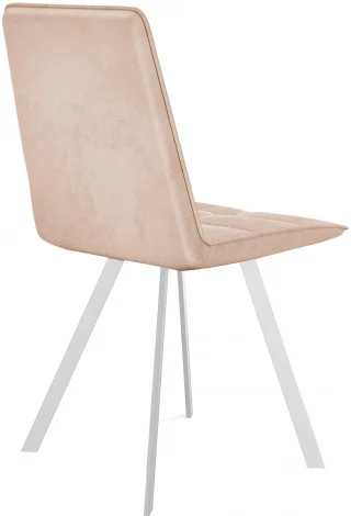 Стул DikLine 280 B03 BEIGE, ножки белые