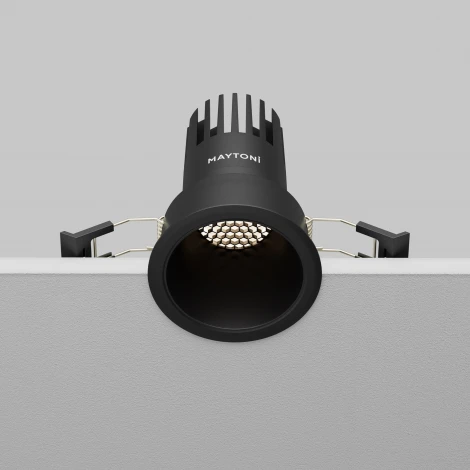 Встраиваемый светильник Maytoni Dip DL116-10W-4K-B (LED, 220V, круглые)