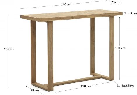 Барный стол La Forma (ex Julia Grup) Canadell (Тик)