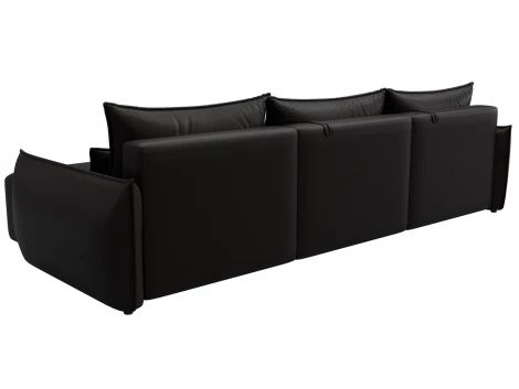 Диван угловой Лига-051 НПБ Лонг угол универсальный (ЛДСП,Брус,Фанера/Пластик/Экокожа/Коричневый) Лига Диванов 129891