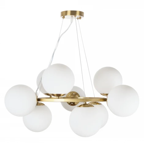 Подвесная люстра MyFar Aerton MR2942-9P (220V, на тросе, шарики)