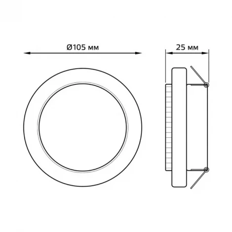 Встраиваемый точечный светильник Gauss Tablet GX008
