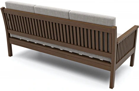 Диван Arsko Норман Б орех серая рогожка